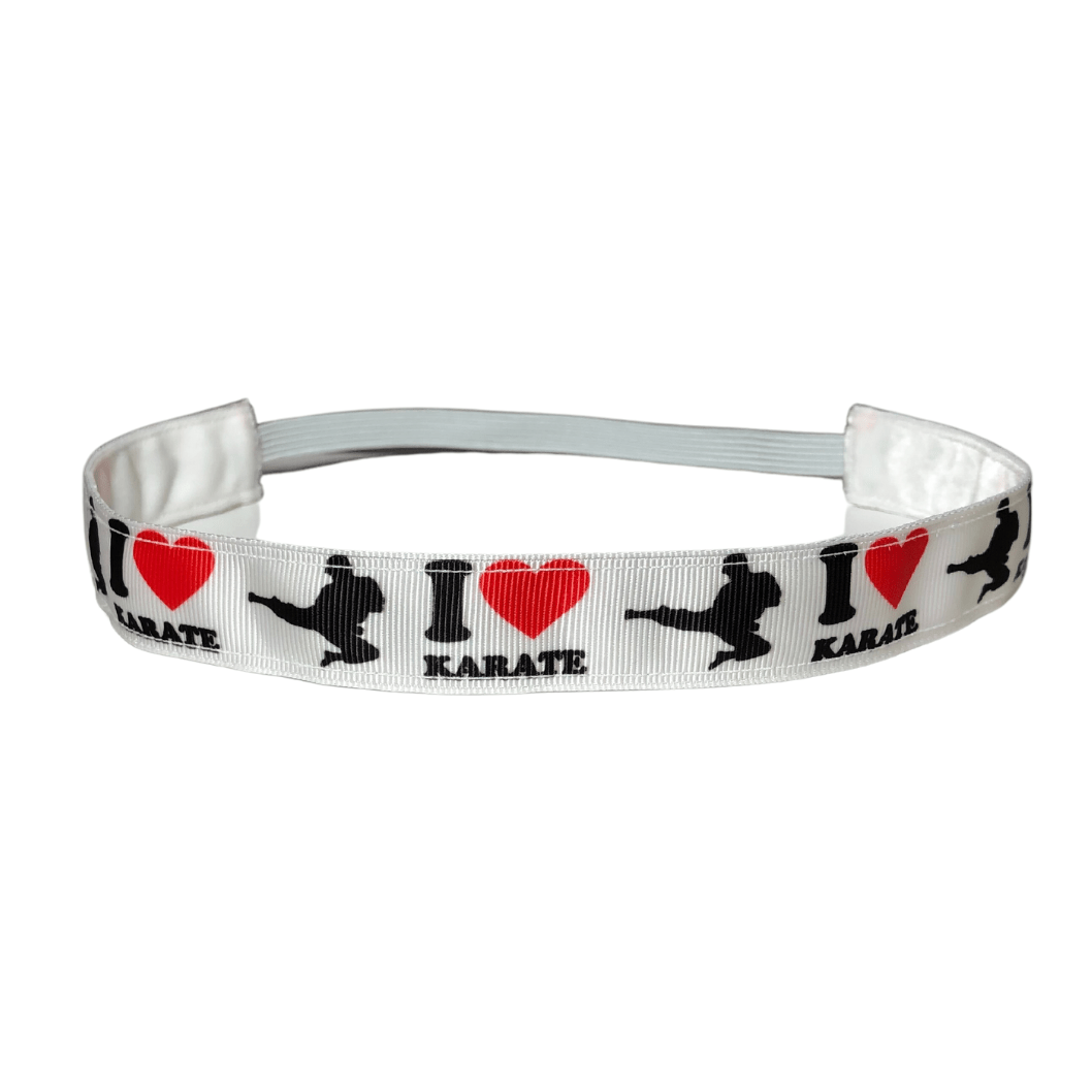 i love karate headband