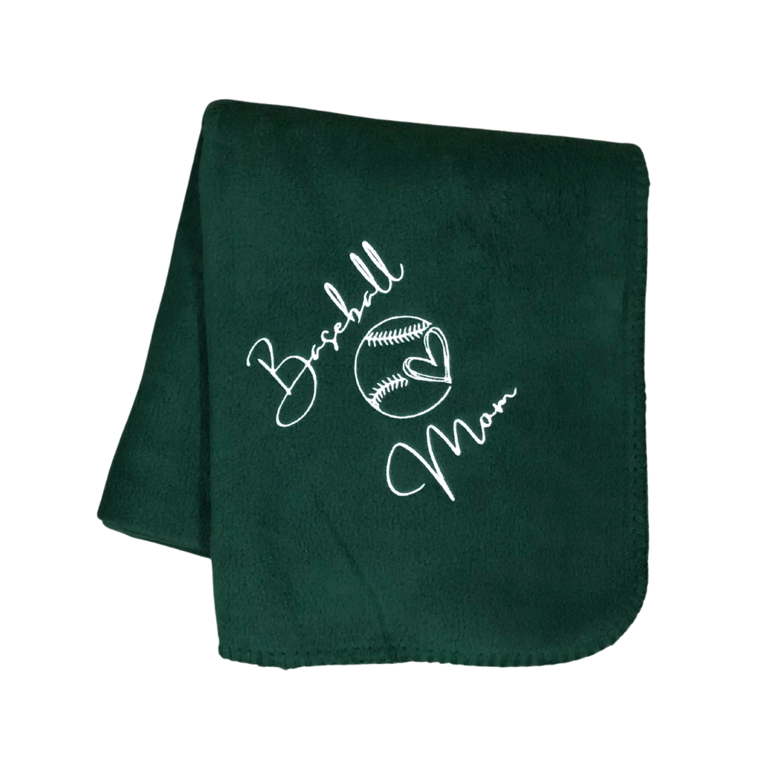 Baseball Mom Blanket, Choice of Colors