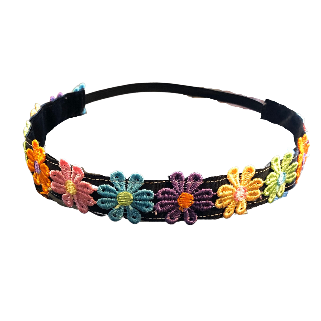 colorful flower headband