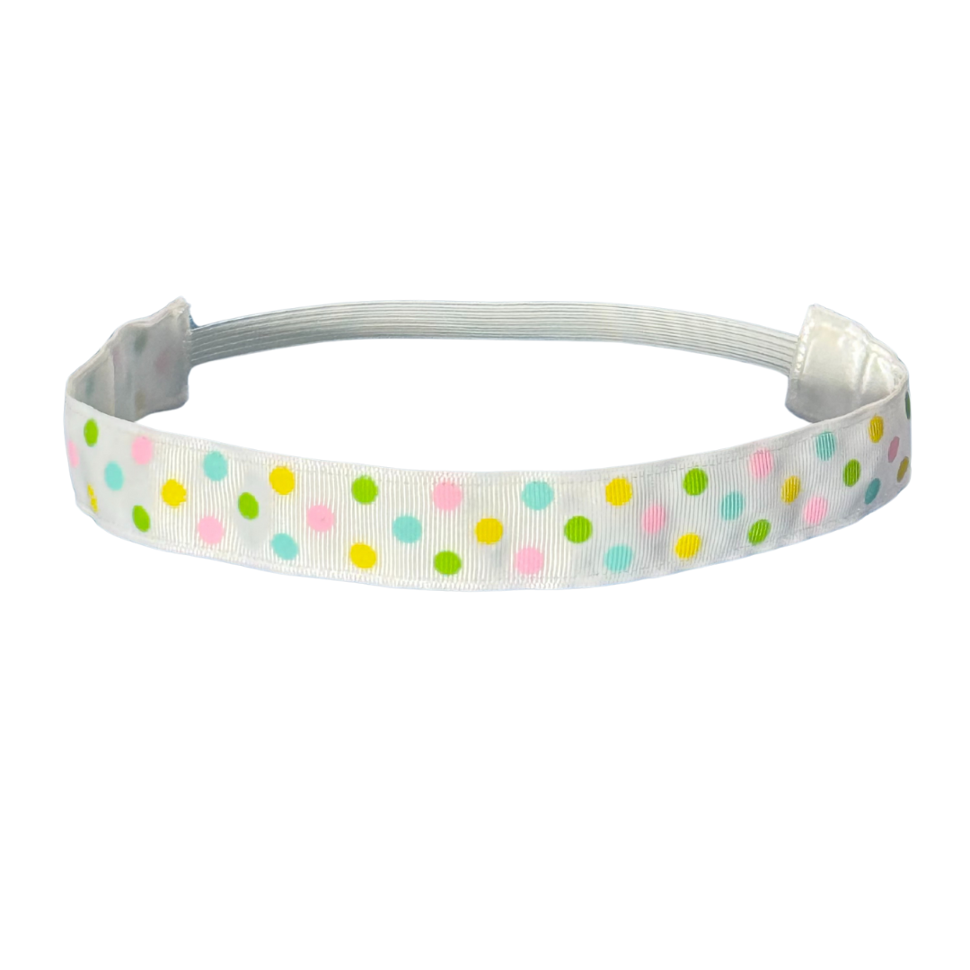 pastel little polka dot headband