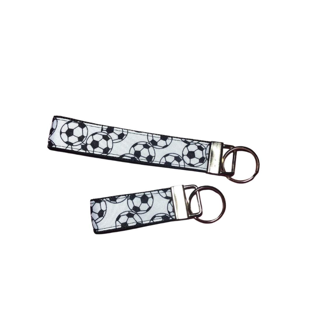 Black and White Soccer Keychains Gifts for Team