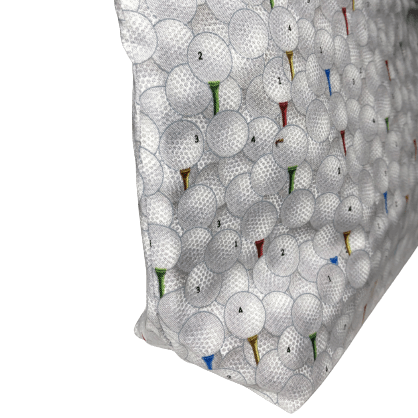 White and Gray Golf Cosmetic Bags
