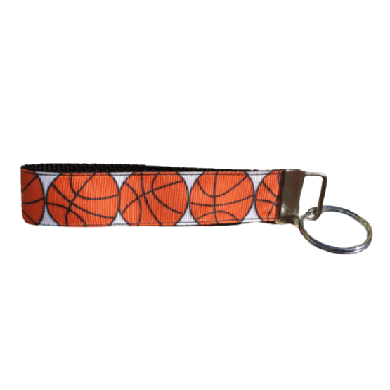 basketball keychain wristlet