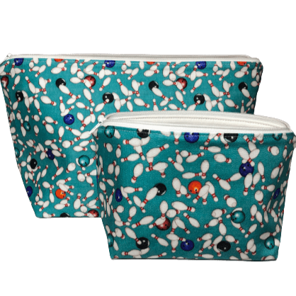 bowling makeup bag set
