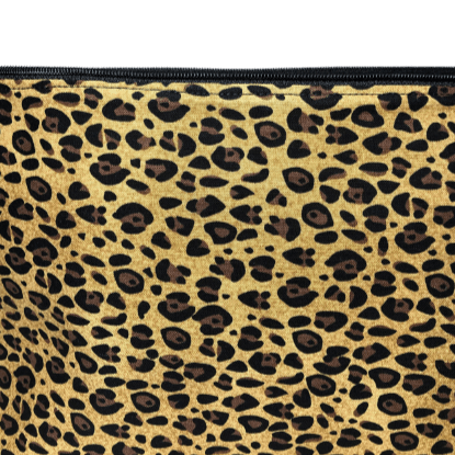 cheetah print fabric with light brown background