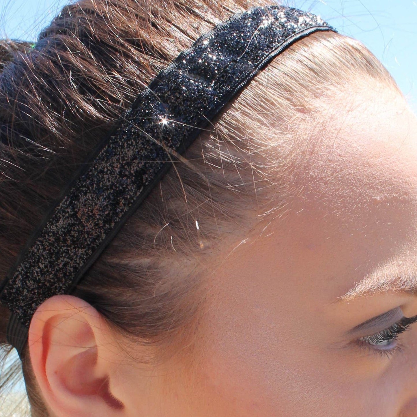 black glitter headband