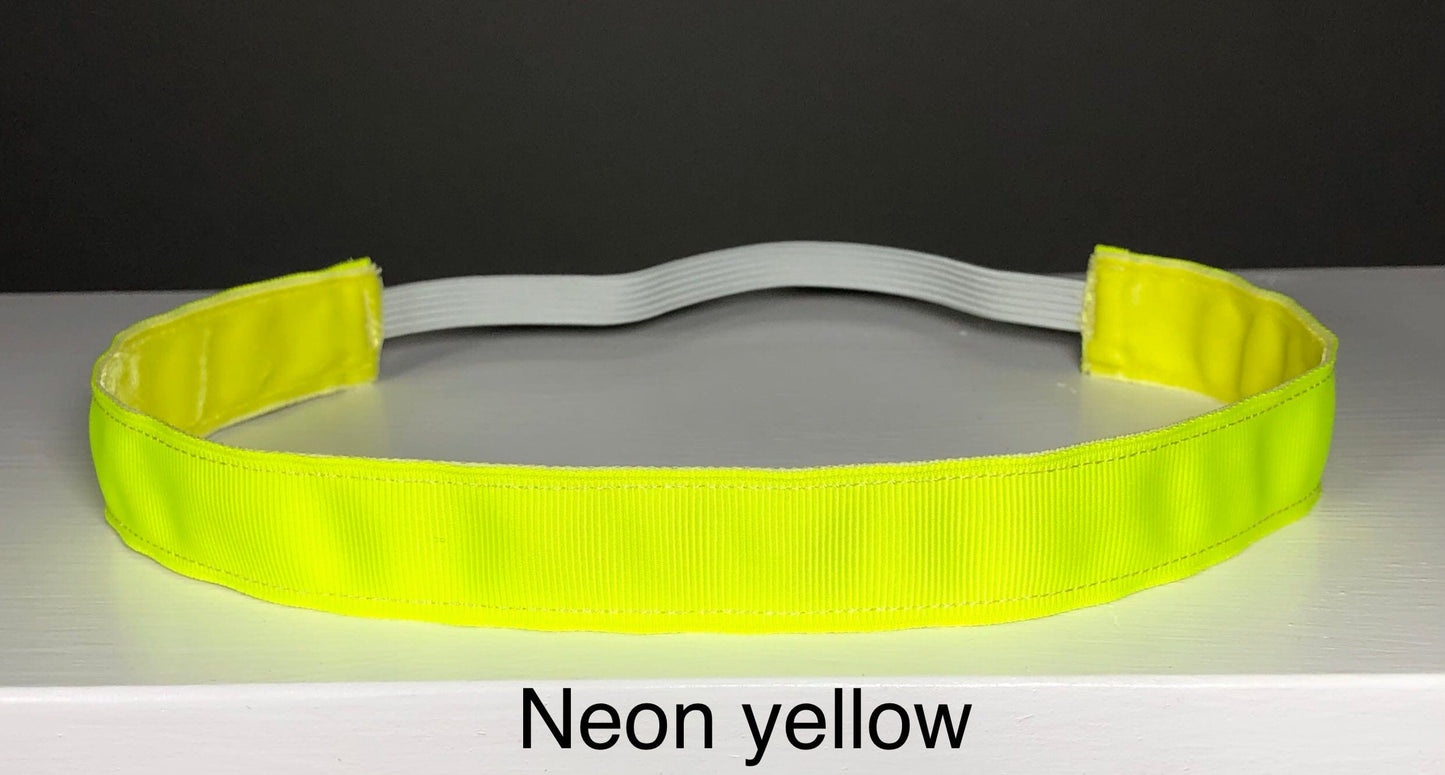 neon yellow headband