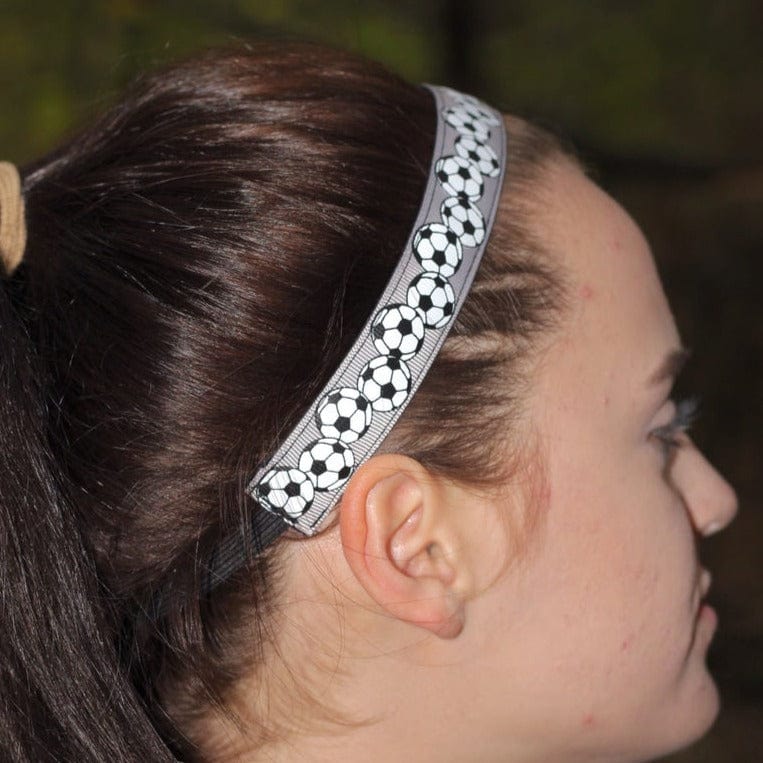 gray soccer headband