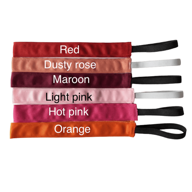 shades of red nonslip headbands