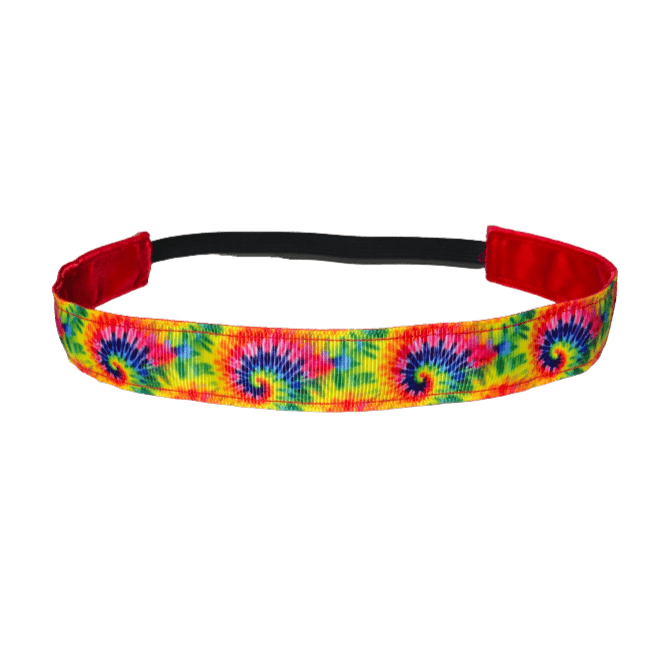 rainbow tie dye headband