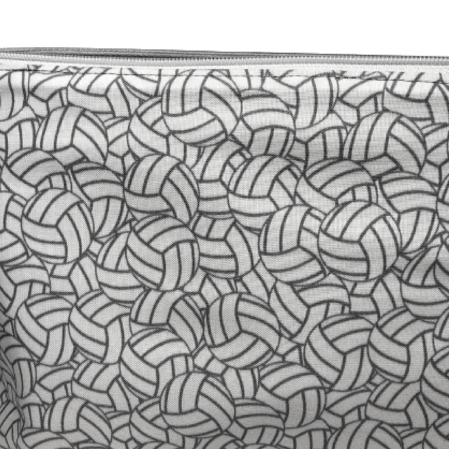 white and gray overlapping volleyball fabric