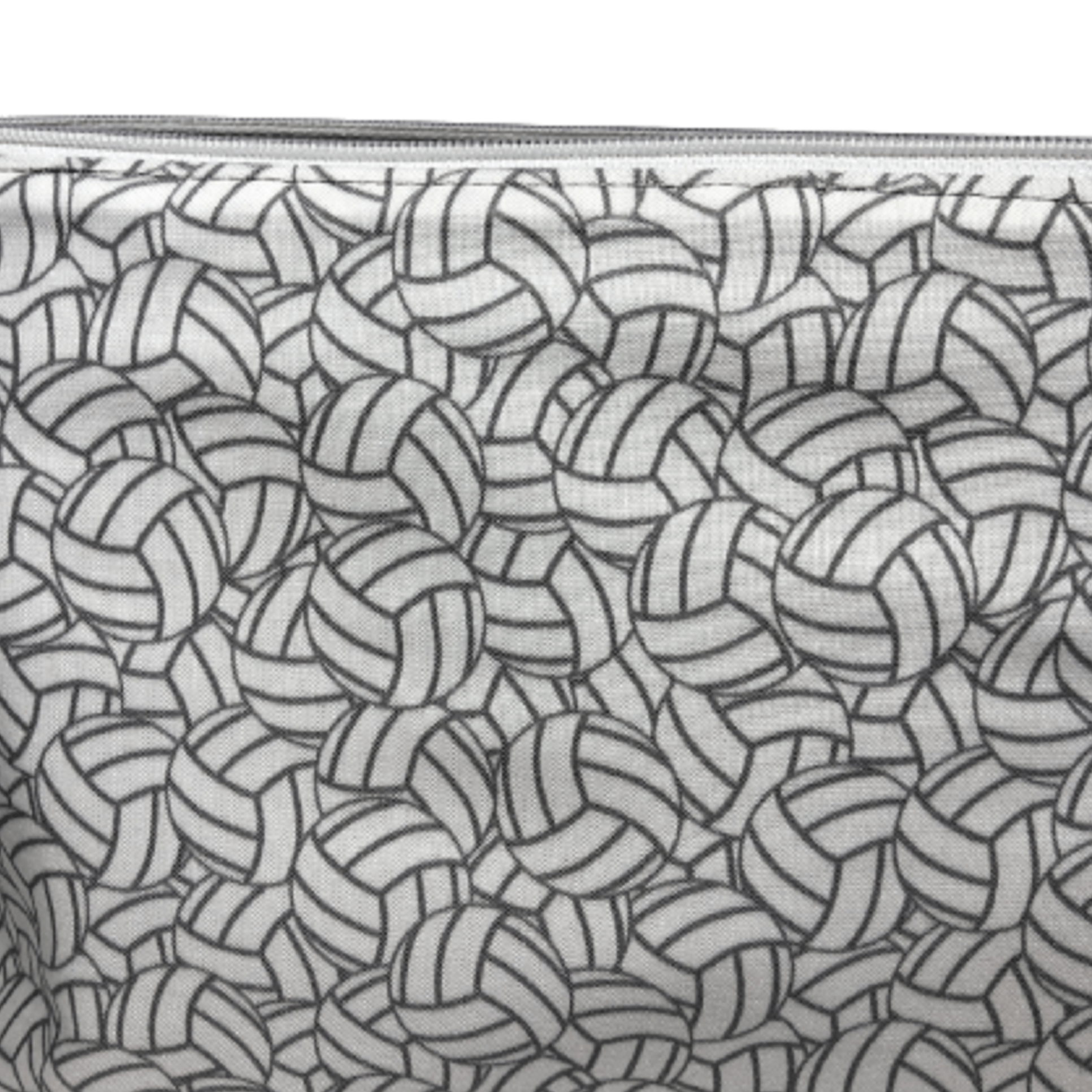 white and gray overlapping volleyball fabric
