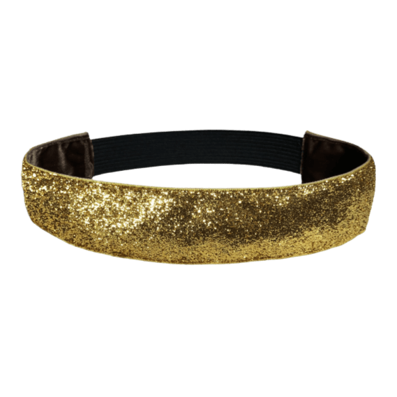 wide gold glitter headband