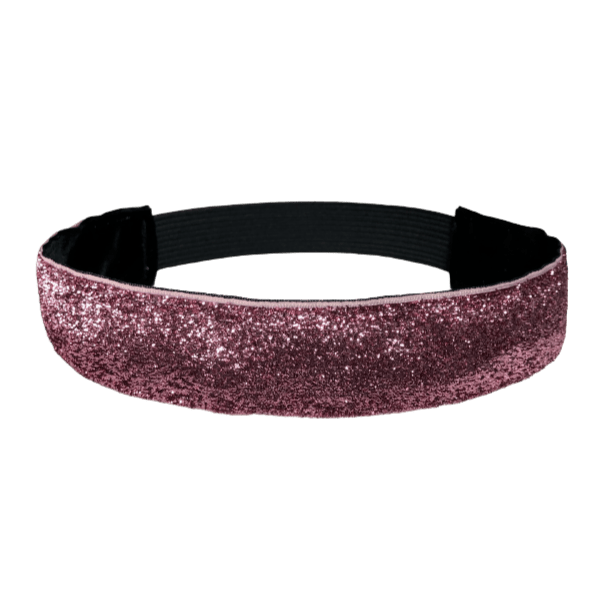 wide pink glitter headband