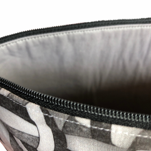 Load image into Gallery viewer, Black and Gray Volleyball Makeup Bags
