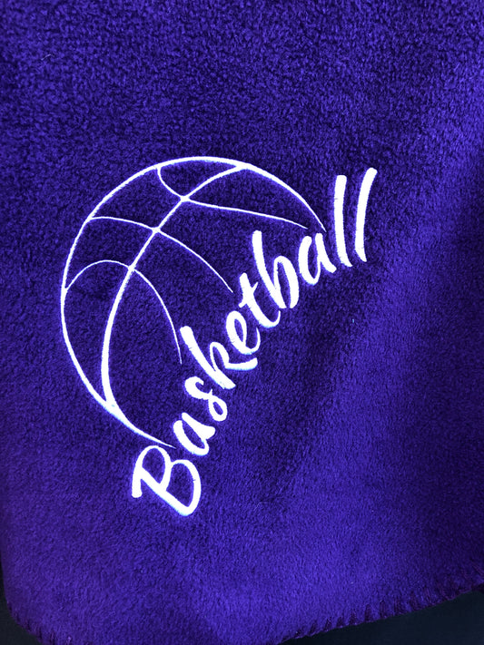 Basketball Blanket, Choice of Colors