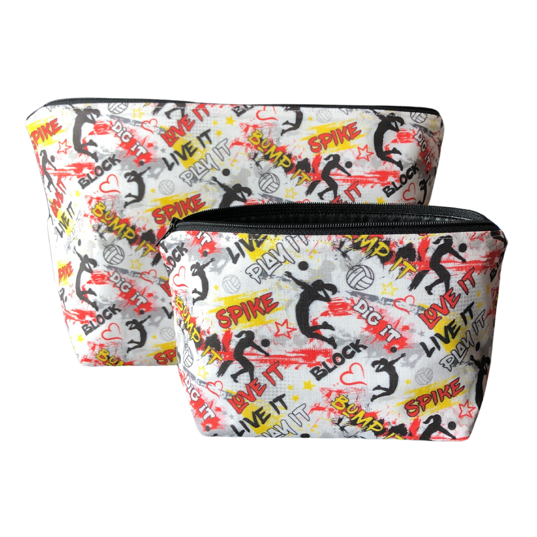 Dig It Volleyball Makeup Bags