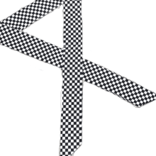 Load image into Gallery viewer, black and white checkerboard cooling neck tie
