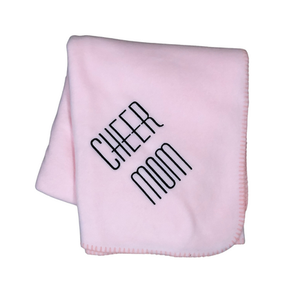 pink cheer mom blanket throw