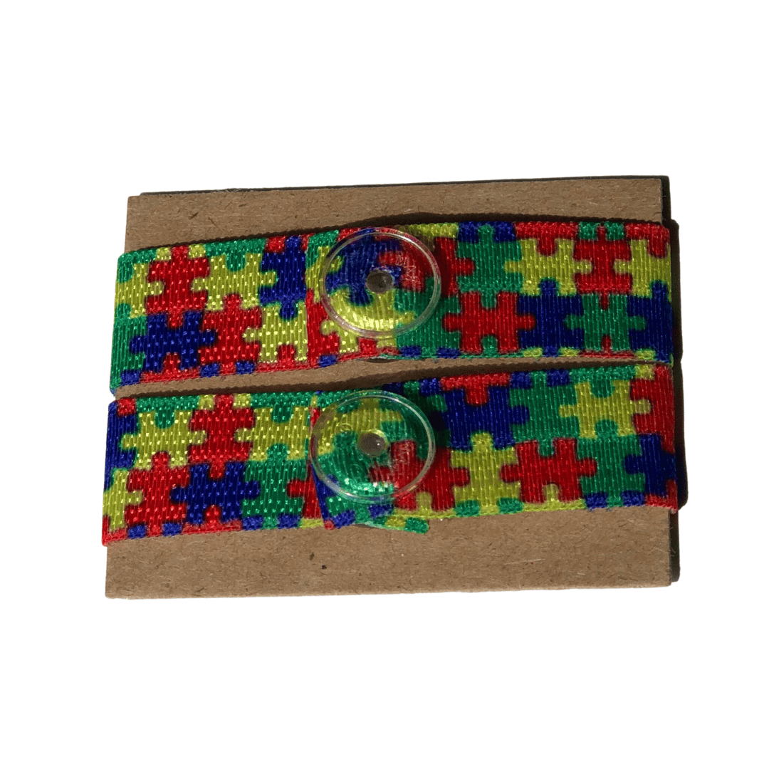 puzzle piece patterned sleeve clip set