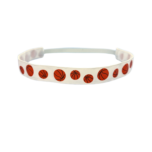 white basketball headband for girls