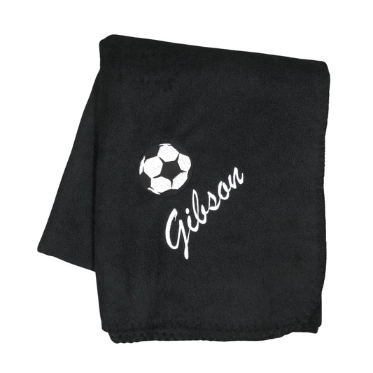 Personalized Soccer Fleece Blanket