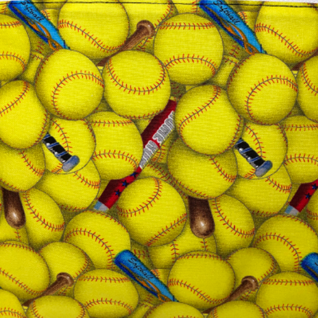 yellow softball fabric