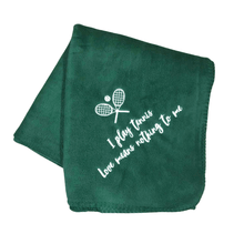 Load image into Gallery viewer, funny tennis blanket green
