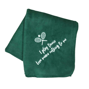 funny tennis blanket green