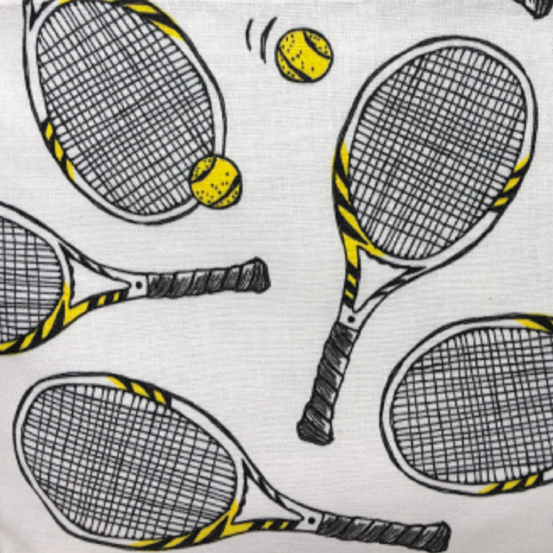 white tennis fabric