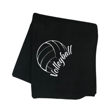 Load image into Gallery viewer, girls volleyball blanket black
