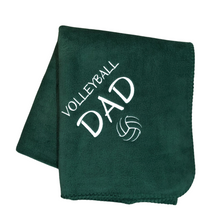 Load image into Gallery viewer, forest green volleyball blanket for dad
