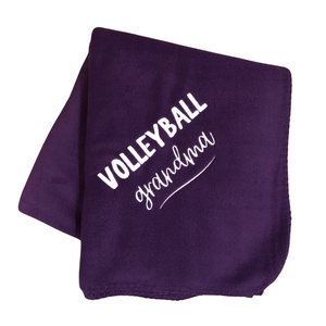 purple volleyball grandma blanket