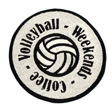 Load image into Gallery viewer, weekends coffee volleyball iron on patch
