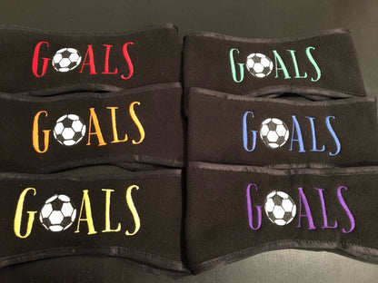 choice of colors for soccer fleece headbands
