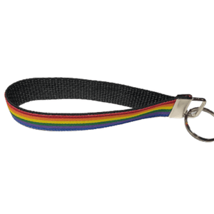 rainbow keychain wristlet