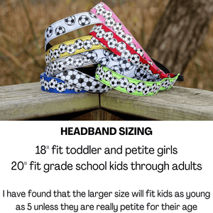 Cheer Headband Hot Pink, Choice of Size