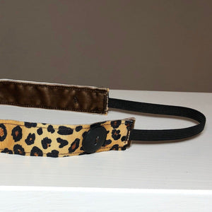 cheetah print headbands with buttons