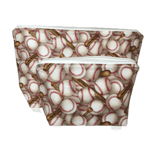 baseball makeup bag set