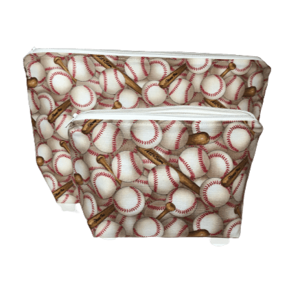 baseball makeup bag set