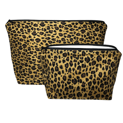 Leopard print makeup bag deals