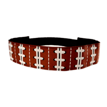 Load image into Gallery viewer, wide football headband with football laces
