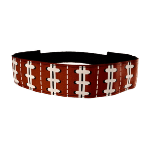 wide football headband with football laces