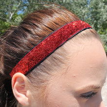 Load image into Gallery viewer, red glitter headband
