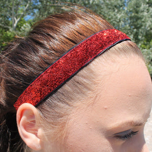 red glitter headband