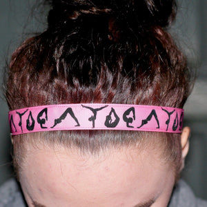 light pink gymnastic headband