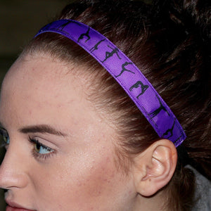 purple gymnastic headband
