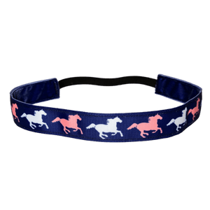 Horse Headband Navy