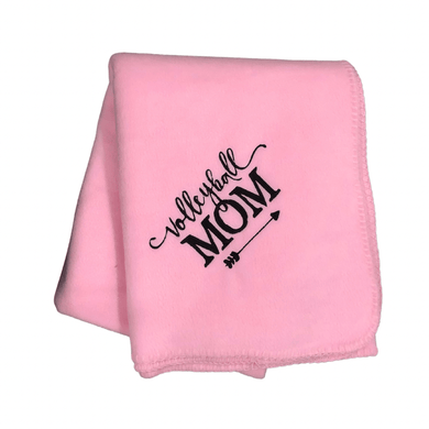 pink volleyball mom blanket