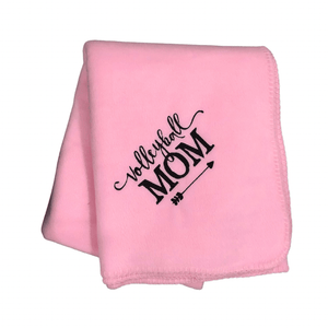 pink volleyball mom blanket